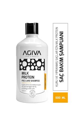 Milk Protein Kuru Ve Yıpranmış Saçlar İçin Amino Complex İçeren Saç Bakım Şampuanı 500ml Tüm Saçlar