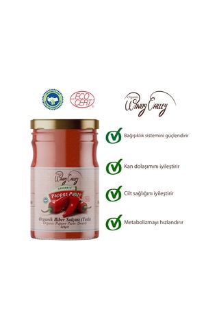 Organic Windy Valley Organik Tatlı Biber Salçası 610 G