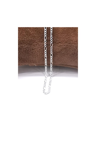Omar Silver Unisex İnce Figaro 2,2 Mm 925 Ayar Gümüş Kolye Zincir