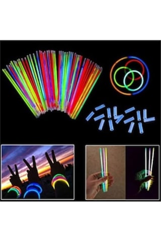 Fosforlu Kırılan Çubuk Işık Glow Stick 50 Adet Fosforlu Kırılan Çubuk Işık Glow Stick 50 Adet