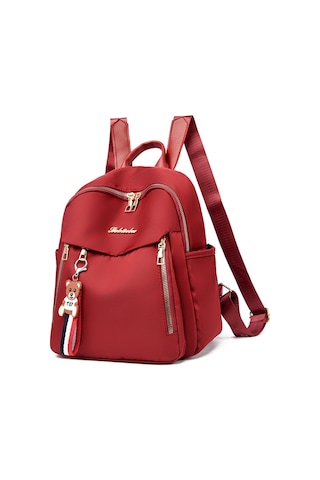 Kadın Moda Günlük Oxford Kumaş Sırt Çantası Kırmızı