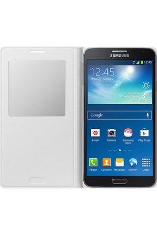Samsung Uyumlu Galaxy Note 3 Neo N7500S-View Cover Kapakli Kili 361291449