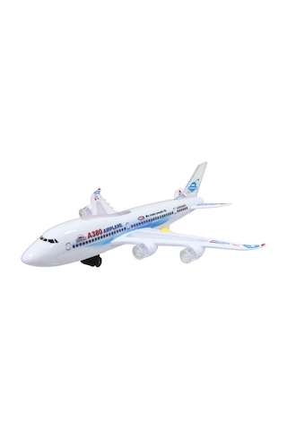 Pilli Işıklı Sesli A380 Çarp-Dön Uçak