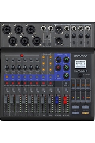 Zoom Livetrak L-8 8-Kanal Dijital Mikser Recorder