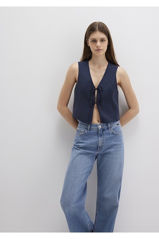 Mavi - Bağcıklı Lacivert Bluz 1211200-82318 Lacivert