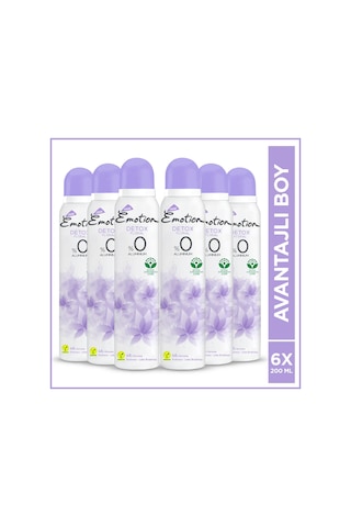 Emotion Detox Floral Kadın Sprey Deodorant 6 x 200 ML