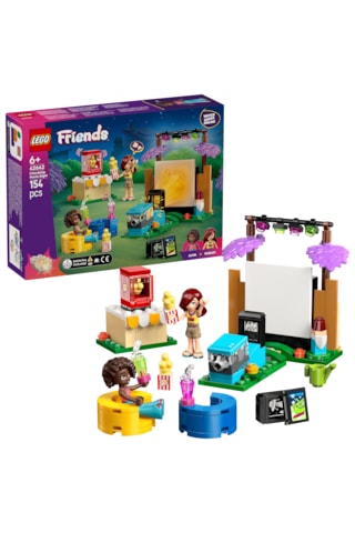 LEGO® Friends Arkadaşlık Film Gecesi 42642 - 6 Yaş ve Üzeri Çocuklar için 2 Mini Bebek İçeren Yaratıcı Oyuncak Yapım Seti (154 Parça)