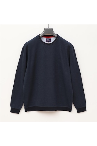 Dio Rise Erkek Uzun Kol İnce Sweatshirt - Czt-130 - Mavi - Lacivert Mavi - Lacivert