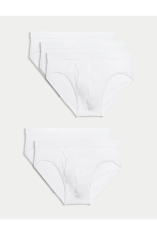 Marks & Spencer 5'li Cool & Fresh Brief Külot Seti T14006766s Beyaz