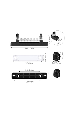 Şase Terminali 6 Lı Kapaklı 150 Amper