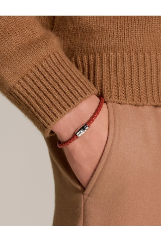 Montblanc Meisterstück Koleksiyonu Paslı Deriden Çelik 3 Halkalı Kiremit