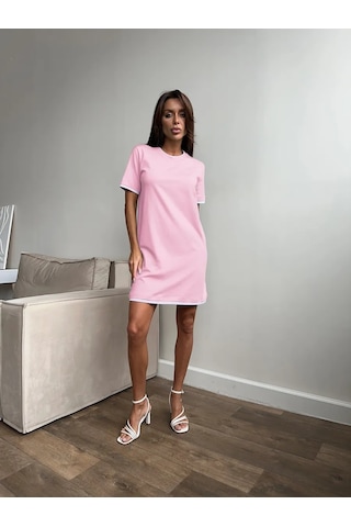 Basıccate Kadınlar İçin Çok Katmanlı Mini T-shirt Elbis 441086860