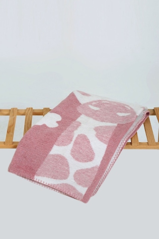 Yumuşak Bebek Çocuk Battaniyesi Mevsimlik 90x100 Cm Pembe