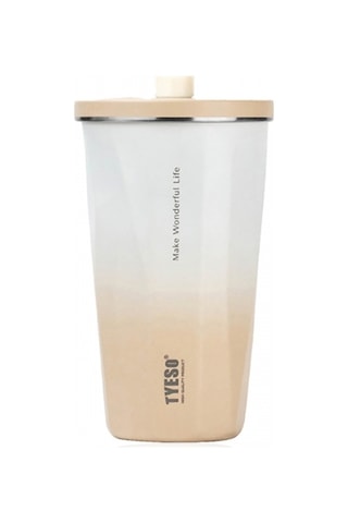 Tyeso Candy Tumbler Vakumlu Paslanmaz Çelik Termos 600 ML - Gri