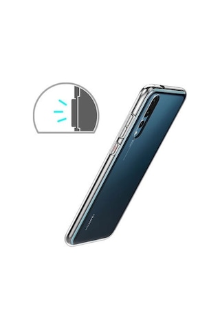 Huawei P20 Pro İle Uyumlu Kılıf Şeffaf Esnek Silikon Telefon Kılıfı Kapak