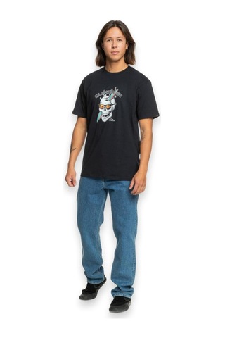 Quiksilver Eqyzt07674 One Last Surf Ss Siyah Erkek T-shirt Siyah