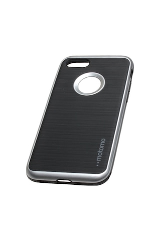 Zore Apple Uyumlu iPhone 7 İle Motomo Silikon Kılıf Light Silver