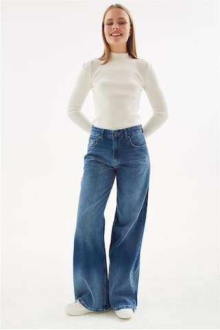 Only Fashion Friends Kadın Jean Pantolon 24k0546k1 Koyu Mavi