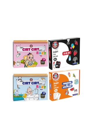 Şimdi Cırt Cırt Vakti 9-16 Ay Baby Girl Boy - Bebeğimin Ilk Sözcükleri ve 0-12 Ay Zeka Kartları