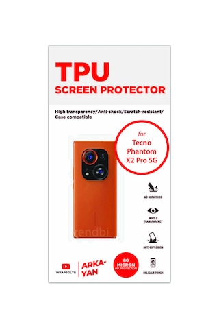 Tecno Phantom X2 Pro Arka Ve Yan Kaplama Koruyucu Hd Film