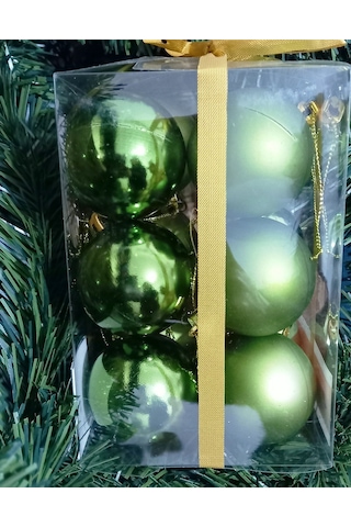 Profesyonel Vıp Kalite 5 Cm 12 Adet Mat Parlak Koyu Yeşil Top Yılbaşı Ağacı Süsleri Vitrin Süsleri Koyu Yeşil Yılbaşı Top Süsler Koyu Yeşil Noel Ağacı