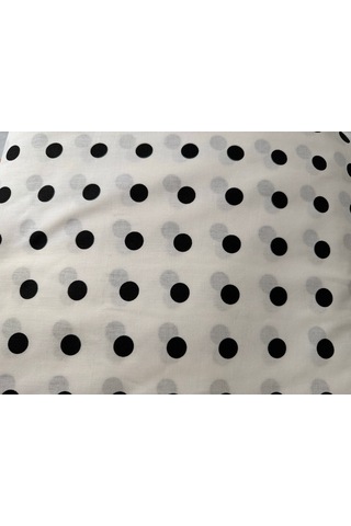 Çift Kişilik Nevresim Takımı %100 Pamuk 200x220 Lastikli Çarşaflı 160x200 Siyah - Beyaz
