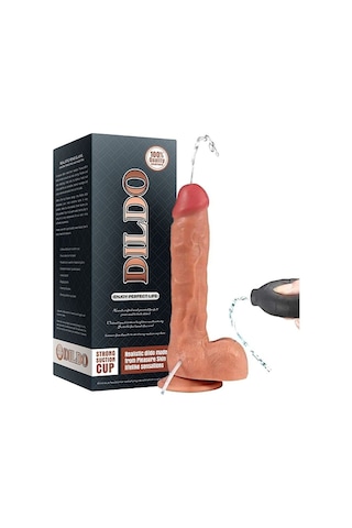 Lilitu Shop 1005 24 CM Su Fışkırtmalı Realistik Penis Anal Vajinal Dildo