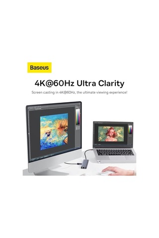 7w1 Ultrajoy 7 Bağlantı Noktalı Hub Usb-c'den 1xhdmı4k 30hz+2xusb 3.0+1xpd+rj45+sd/tf3.0