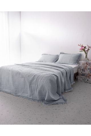 Madame Coco Medus Çift Kişilik Yatak Örtüsü - İndigo Indigo