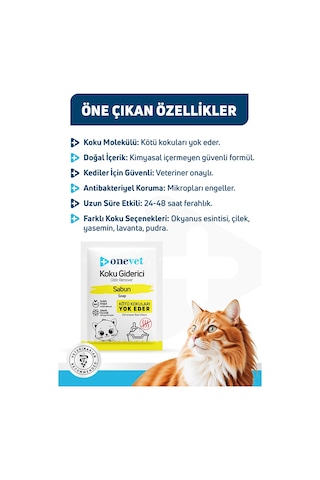 Onevet Kedi Kumu Koku Giderici Sabunlu 15 Adet 25 Gr