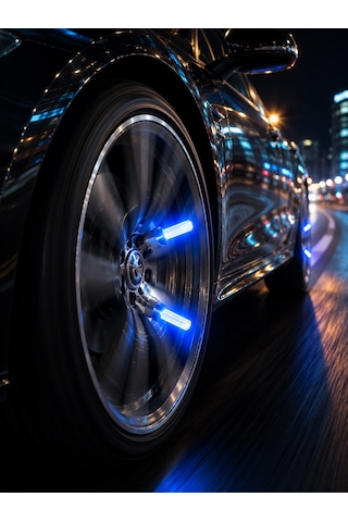 4 Adet Led Lastik Sibop Işığı Otomobil İçin Hareket Sensörlü Standart