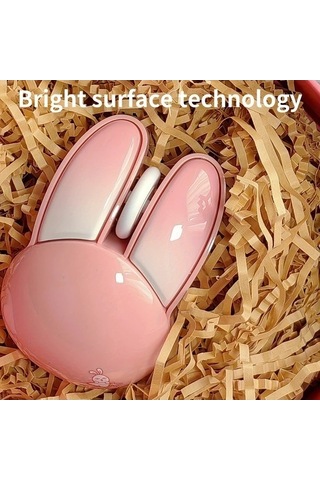 Besthome1 Kablosuz Sessiz Pippi Tavşan Fare Füme Rengi Diğer