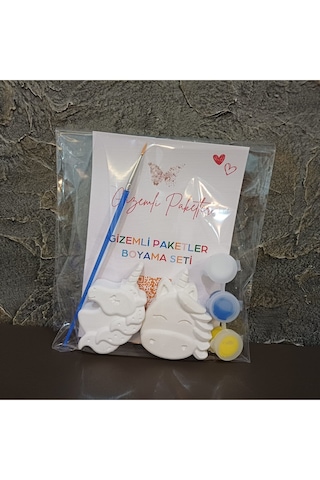 Unicorn Temalı Taş Tozu Boyama Seti Unicorn Temalı Taş Tozu Boyama Seti
