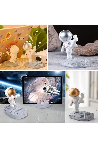 Mini Astronot Model Telefon Ve Tablet Tutucu Standı 4741