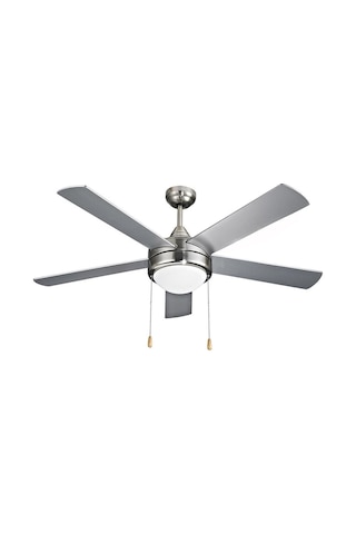 Vanti 60w 140cm 52inç Avizeli Gümüş Metal 5 Kanatlı Tavan Vantilatörü Kcf288