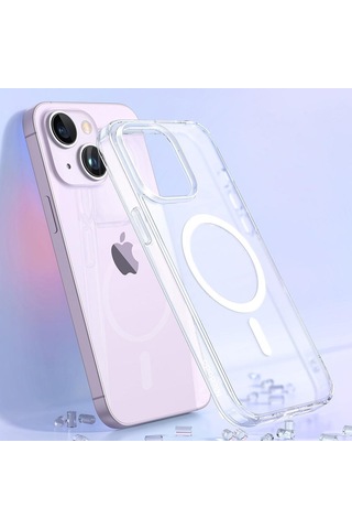 Mcdodo Pc-5331 Apple Uyumlu iPhone 15 Plus Magsafe Şeffaf Kılıf