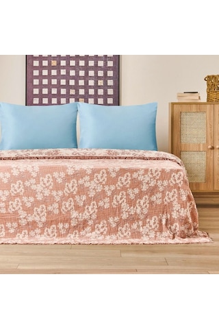 Evidea Soft Belloria Çift Kişilik Yatak Örtüsü - Kiremit - 220x255 Cm Kiremit