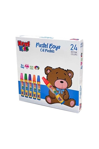 Kraf Kıds Kk520 Oıl Pastels- Pastal Boya Seti 24'lü Karton Kutu Çok Renkli
