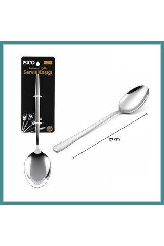 Trendexa Krom Metal Servis Kaşığı 27 Cm Mac