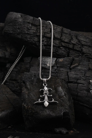 Ottoman Çelik Çapa Motifli Denizci Model Erkek Kolye Ckldnzcpmdl- Çelik