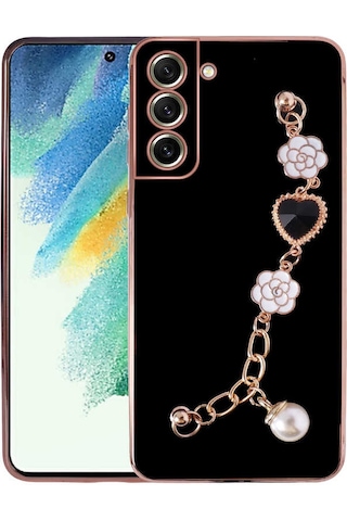 Samsung Galaxy Uyumlu S21 FE Kılıf El Tutamaçlı Kamera Korumalı Zore Taka Silikon Kapak