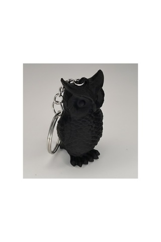 Siyah Owl Keychain
