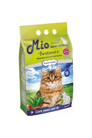 Mio Aloe Vera Kokulu İnce Topaklaşan Bentonit Kedi Kumu 10 L