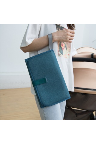 Xiyyadms "taşınabilir Su Geçirmez Bebek Bezi Değiştirme Pedi - Çift Cep İle Pratik Ve Katlanabilir" Yeşil