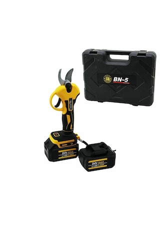 Cordless Shear Yellow Bn-5 Hs-155 Şarjlı Bağ Makası 2 Batarya - 24v 5.0ah 5639