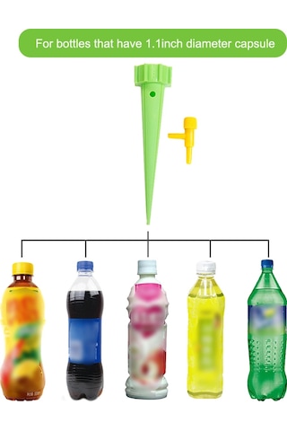 Fortunelane Otomatik Sulama - Damla Sistemi - 30 Adet Mavi Set, Bitki İçin Su Ayarlı Çok Renkli