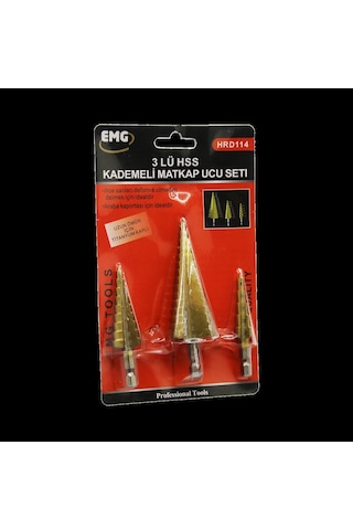 3 Parça Hss Kademeli Matkap Ucu Set 5545