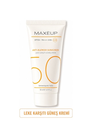 Maxeup Glutatyon Etkili Leke Karşıtı Tüm Ciltler İçin Yüksek Korumalı Güneş Kremi SPF50+ 2 x 50 ML