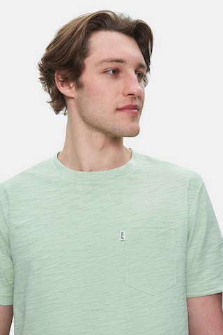 Ucla Caleb Duman Yeşili Bisiklet Yaka Cepli Standard Fit Erkek Tshirt Duman Yeşili Yeşil