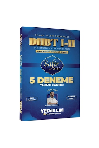 Yediiklim Dhbt I-ıı Ortaöğretim Ön Lisans Lisans Safir Serisi Tamamı Çözümlü 5 Deneme Sınavı Yediiklim Dhbt I-ıı Ortaöğretim Ön Lisans Lisans Safir Serisi Tamamı Çözümlü 5 Deneme Sınavı